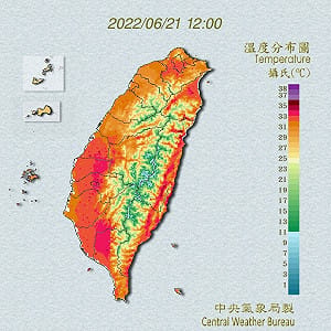 快訊》花蓮中午高溫飆37.1度！11縣市高溫特報 氣象局：慎防中暑