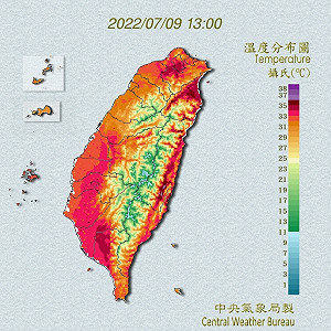 快訊》熱爆！11縣市高溫特報 氣象局：花蓮防38度極端氣溫