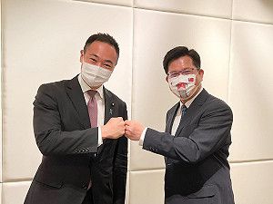 林佳龍會日本眾議員鈴木馨祐：力推台日交流「國家正常化」簽訂新北姊妹市