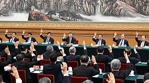 中共 20 大閉幕會中途 胡錦濤突轉身走人引關注