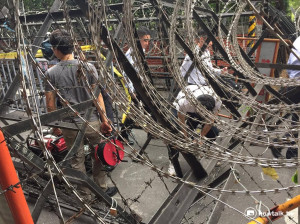 立院蛇籠拒馬盡出！林志嘉：警方依情資提高維安