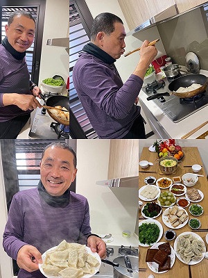 年夜飯端水餃遭疑向深藍表忠 侯友宜無奈：就是平常的主食