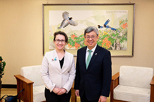會面蕭美琴！陳建仁大讚「令人感佩的台灣之光」