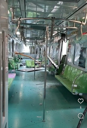 快訊》台中捷運出事！施工鐵架倒塌「貫穿隧道砸爛列車」 5人送醫
