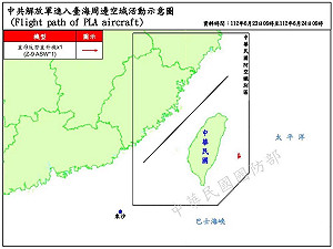 共軍又擾台！國防部：8架次上午抵近24浬線