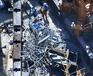 日本東京重大工安意外！「15噸鋼筋倒塌」致工人2死3傷