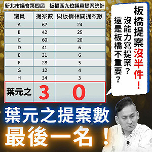 羅致政再點名「通告藝人」板橋提案竟是0 葉元之回嗆：羅是新北市府認證的割稻尾