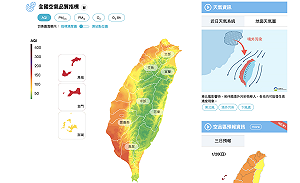 境外污染物入侵！全台50測站亮橘燈 2地區紅燈警示