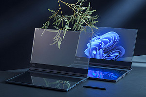 劃時代新產品！全球首款透明螢幕筆電登場