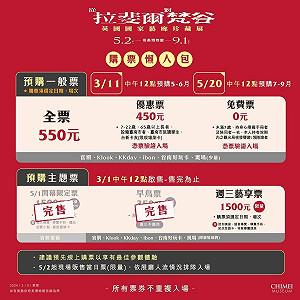 奇美博物館《從拉斐爾到梵谷》早鳥票秒殺！第一波一般票11日預購 進場「8時段」須注意