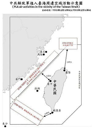 15共機、6共艦「三面夾台」 西安艦現身澎湖