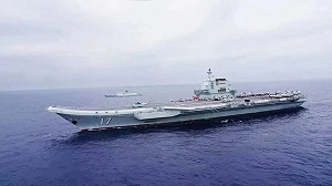 配合山東艦「海空聯訓」共機56次踰越台海中線 22架次進入東南空域 距離鵝鑾鼻33浬
