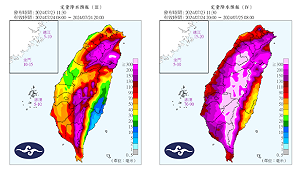 凱米颱風發陸警！降雨預測出爐：半個台灣「紫爆」