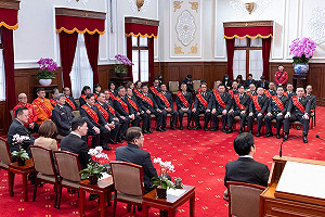 賴清德接見鳳凰獎楷模 盼共同打造更具韌性的防救災體系