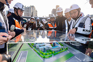 視察A3計畫道路及南勢國中工程進度 侯友宜：提升交通與教育機能加速林口發展