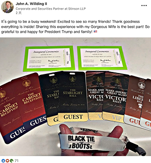 彭文正獲川普就職晚宴VIP？遭揭盜用美國律師社群圖片
