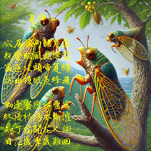 詩》夏蟬