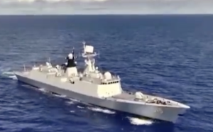 （影）美軍走了才敢出來補嗆聲! 中艦台灣周邊實兵演練 還特別用閩南話「問候」