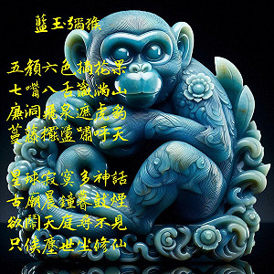 詩》藍玉彌猴