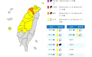 深夜鋒面過境！氣象署發布豪雨、大雷雨及陸上強風特報