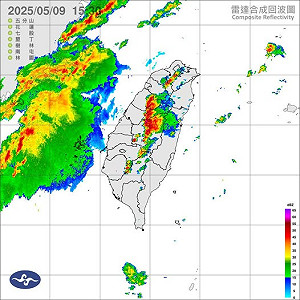 下班注意！台灣上空大氣不穩定 粉專曬圖：入夜後鋒面雨帶接觸陸地