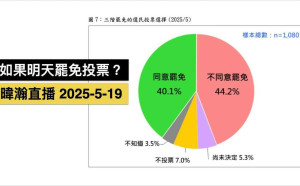 如果明天就罷免投票…最新民調：40.1%贊成、民進黨支持者82%積極度最高