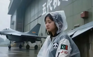 賣殲-10C的小女孩昂首挺胸了! 感謝中國 巴基斯坦人海排出「這形狀」......
