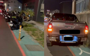 諷刺！三峽車禍現場淪民眾擺拍悼念亂象　大批車輛違停人行道阻礙交通