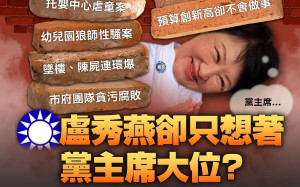 條列台中市政一團爛帳　民進黨：盧秀燕只想著黨主席大位？　　