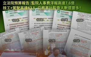 揭監院去年編308萬汰舊車輛  民眾黨團譏：監委大人究竟多愛坐公務車？ 