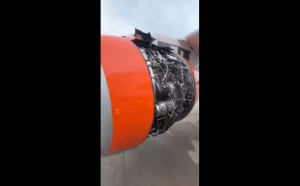 (影) 俄機場事故頻發！ 客機引擎外殼脫落 土航連2次「忘記」行李引眾怒