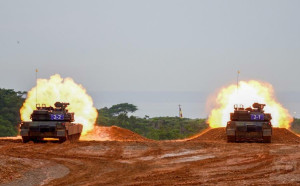 圖輯》震撼！「地表最強戰車」M1A2T實彈射擊   賴清德親自視導 