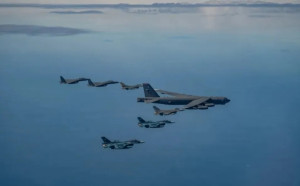 今年首次! 美派B-52H轟炸機參與濟州島聯合空中演習