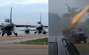 (影) 泰柬開戰了！泰6架F-16轟柬2基地 柬射9M22U高爆火箭彈、加油站大爆炸