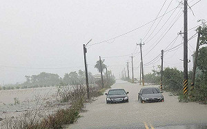 溪水暴漲、道路成河！ 嘉義縣政府宣布阿里山鄉等山區5鄉停班停課