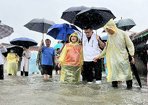 雲林水林嚴重淹水！蔣萬安致電表達支援 張麗善啟動災防應變中心