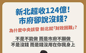 民進黨反將一軍！批侯友宜拒發現金「雙重標準」