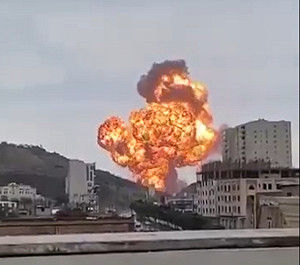 (影) 以空襲葉門首都！巨大火球 釀4死67傷