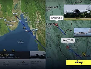 2美軍機強闖緬甸領空! 逼近軍工產業敏感核心區 敏昂萊震怒斥責防空部隊