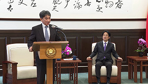 （影）賴總統接見日本立命館大學教授垂秀夫 強調深化臺日合作「民主非紅供應鏈」