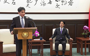 （影）賴總統接見日本立命館大學教授垂秀夫 強調深化臺日合作「民主非紅供應鏈」