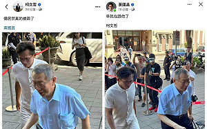 黃國昌發文自嘲「跟監柯文哲」   她酸演技差：沒偷拍還要這麼舔式表態？ 