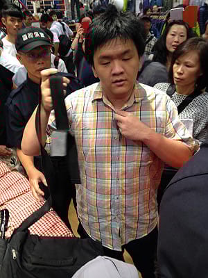 陪連掃街遭嗆「還我食安」 馬：有資料嗎？