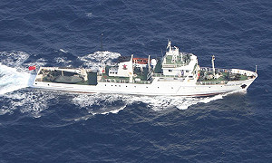 中國漁政船駛近釣島 日本加強警戒