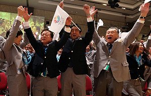 東京獲奧運主辦權 安倍：比當首相還樂