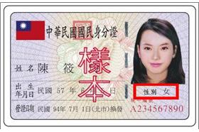 性別欄建議取消? 內政部：暫不可行