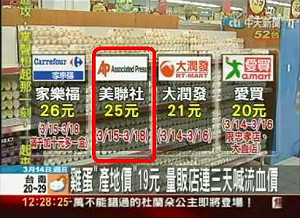 美聯社在台賣雞蛋？ 中天新聞大烏龍