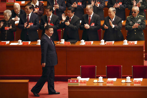 北京大會堂上演中共政治權力更迭大戲，國安單位冷靜看待，並做好所有因應措施。
 圖:達志影像/美聯社