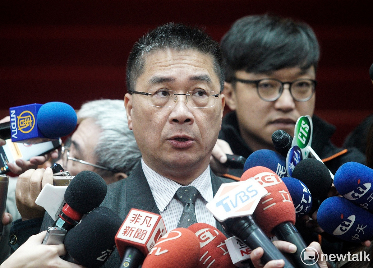 行政院長發言人徐國勇25日受訪。 圖：張良一/攝