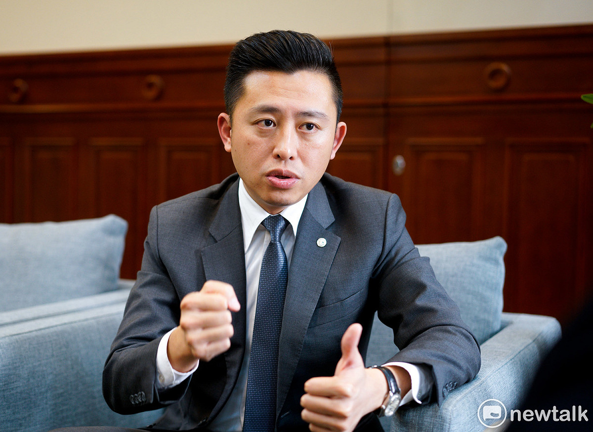 新竹市長林智堅接受新頭殼專訪。 圖：張良一/攝（資料照）